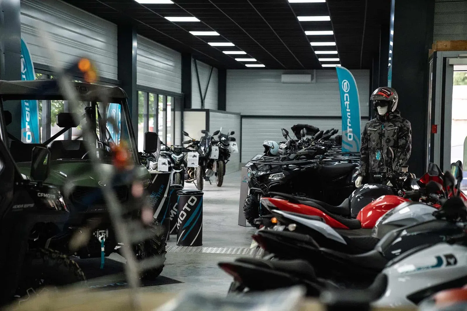 Le showroom de la concession SP MOTO 85 à Chantonnay