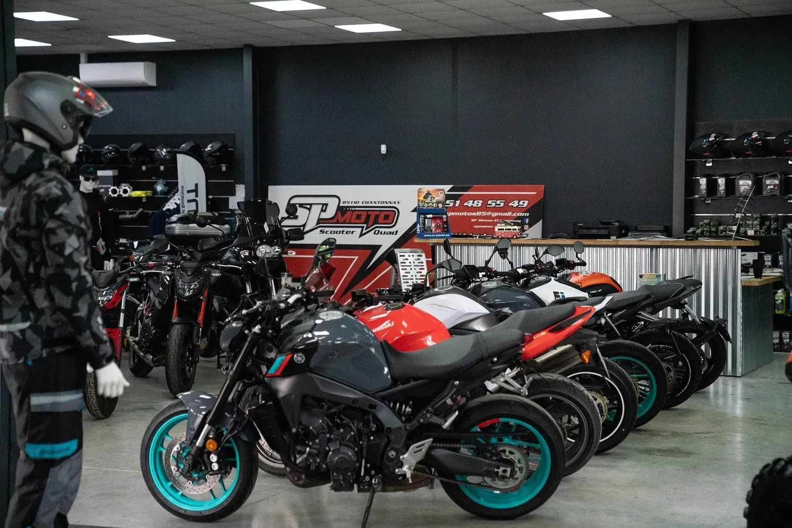 Le showroom SP MOTO 85 à Chantonnay